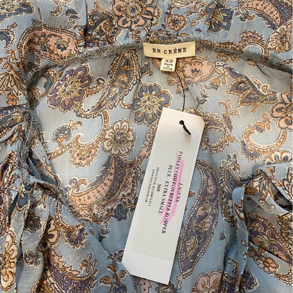 En Crème paisley print romper - Picture 3 of 6